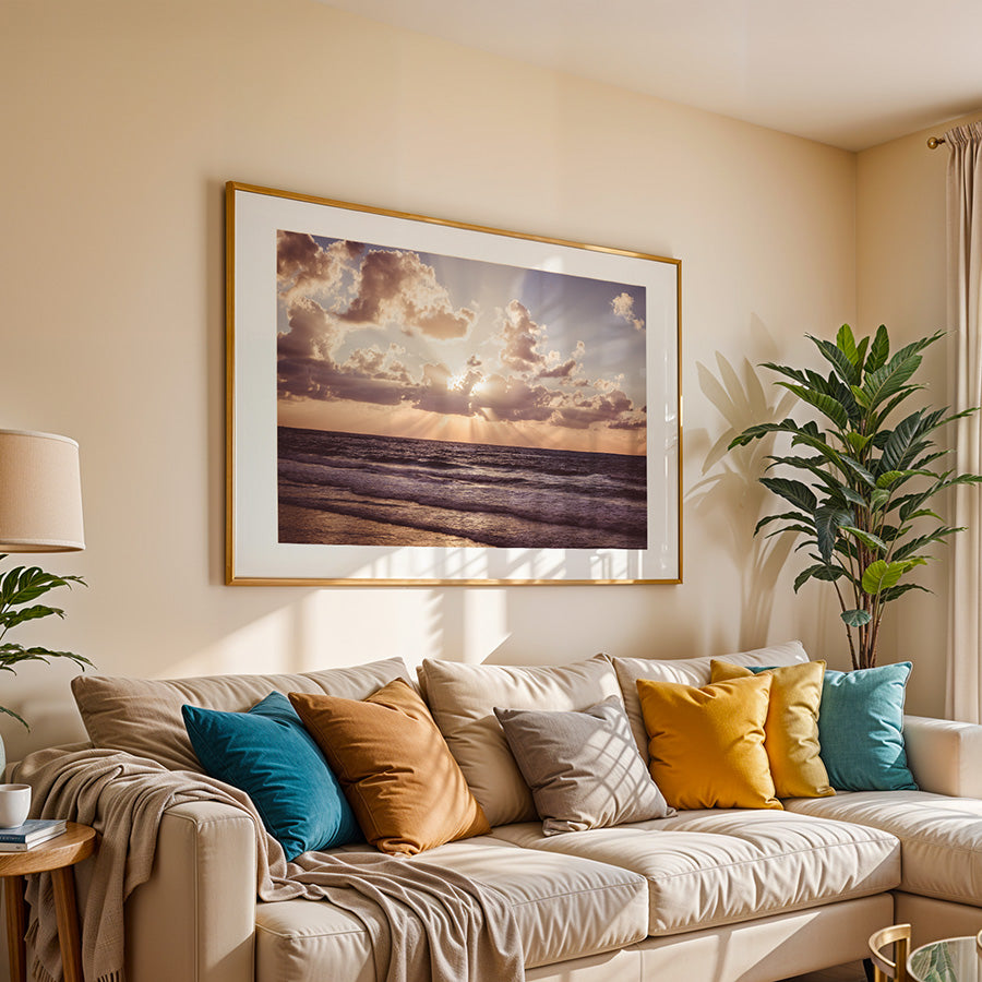 Tel Aviv wall art, Tel Aviv beach print, sunset photography print, Tel Aviv poster, beach sunset wall art, Israel fine art print, coastal wall art, golden hour photo, minimalist beach decor, Mediterranean print, seascape wall art, Israel travel photography