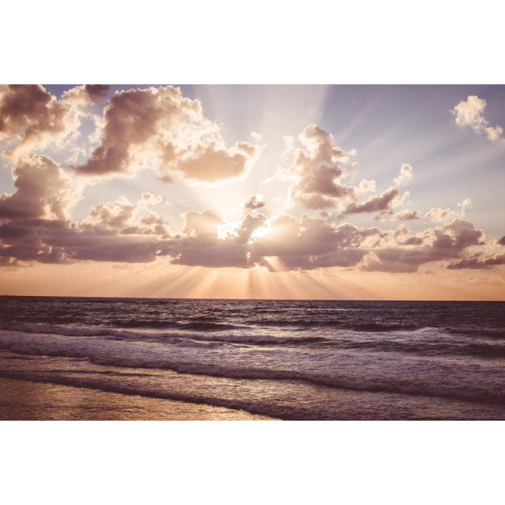 Tel Aviv wall art, Tel Aviv beach print, sunset photography print, Tel Aviv poster, beach sunset wall art, Israel fine art print, coastal wall art, golden hour photo, minimalist beach decor, Mediterranean print, seascape wall art, Israel travel photography