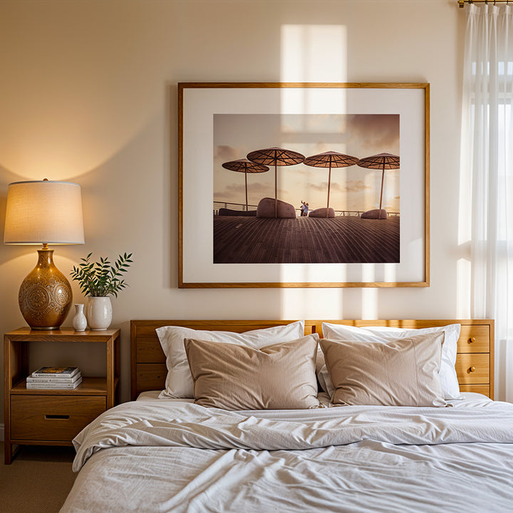 Tel Aviv wall art, sunset beach poster, fine art photography print, Tel Aviv beach print, coastal wall art, vibrant sunset print, museum-quality photography, sustainable fine art, exclusive photography print, travel wall art