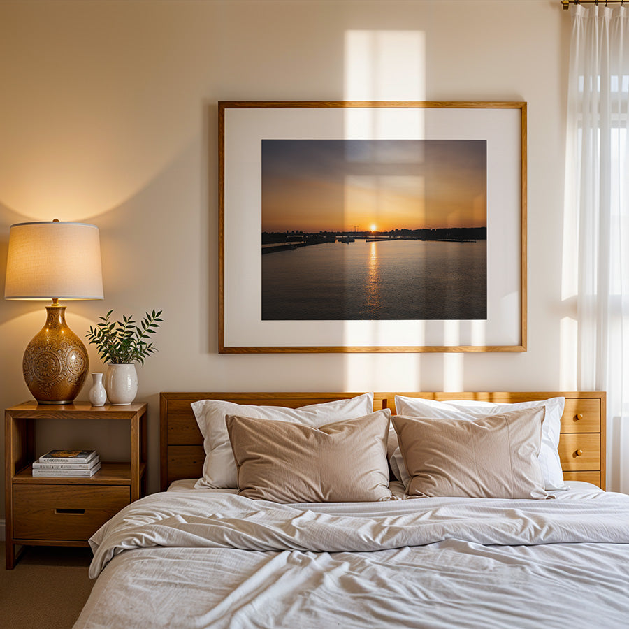 Amsterdam wall art, sunset canal photography, fine art print Amsterdam, Dutch cityscape poster, museum-quality wall art, sustainable fine art print, archival photo print, urban nature photography, exclusive art print Netherlands, travel-inspired wall art