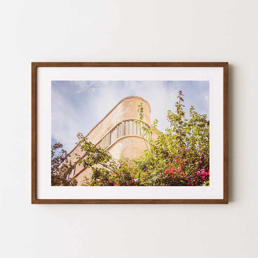 Bauhaus wall art, Tel Aviv architecture print, Mediterranean Bauhaus poster, Israel cityscape photo, White City Tel Aviv, Bauhaus photography, modernist decor print, fine art building photo, Tel Aviv travel poster, minimalist wall art