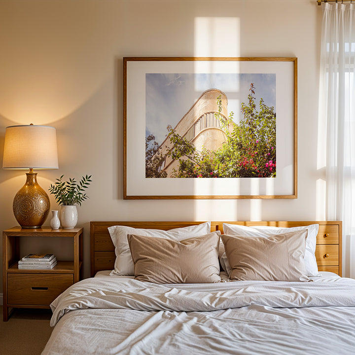 Bauhaus wall art, Tel Aviv architecture print, Mediterranean Bauhaus poster, Israel cityscape photo, White City Tel Aviv, Bauhaus photography, modernist decor print, fine art building photo, Tel Aviv travel poster, minimalist wall art