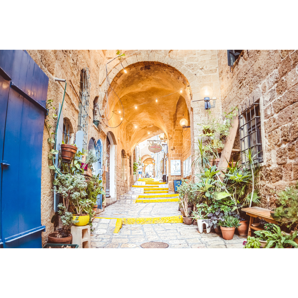 Tel Aviv wall art, Old Yafo poster, Tel Aviv fine art print, Israel cityscape print, Old Jaffa photography, architectural wall art, travel photography print, museum-grade print, sustainable art print
