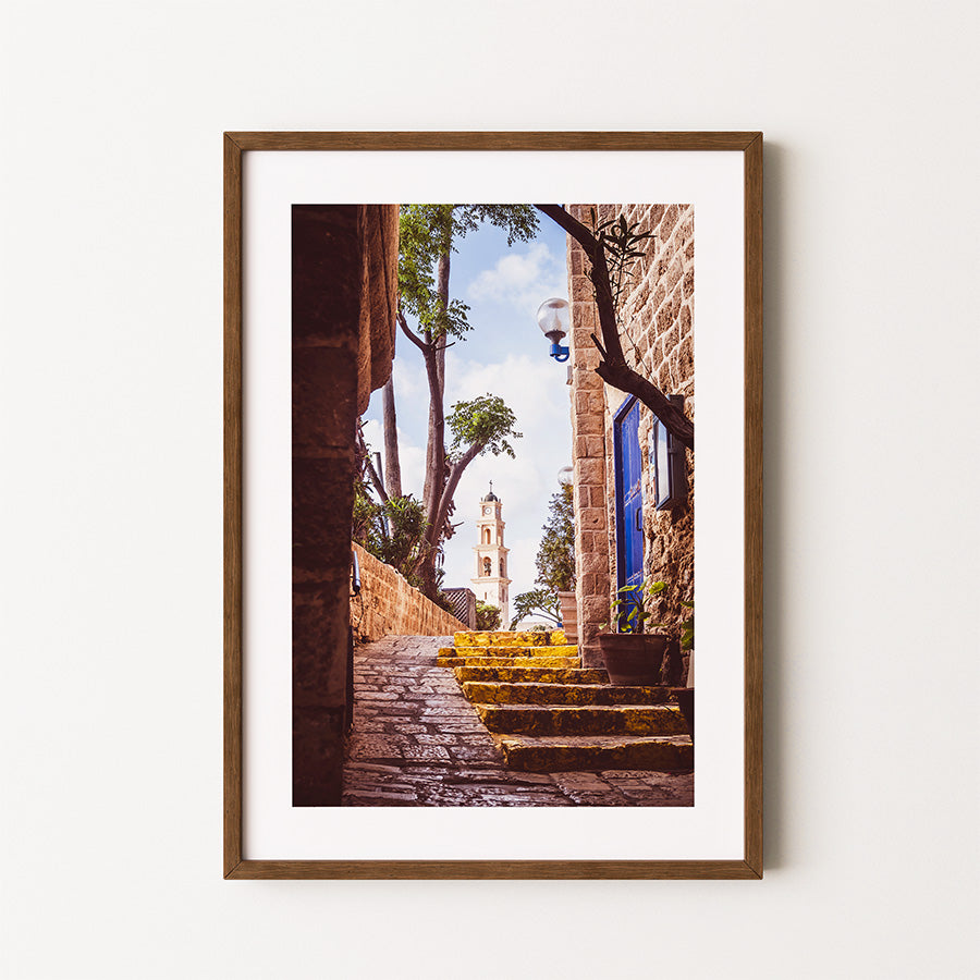 Tel Aviv wall art, Yaffo old city poster, Israel wall art, St. Peter's Church art, Christian heritage print, Tel Aviv fine art, Yafo photography print, Old city Israel poster, Fine art wall art Tel Aviv, Israel travel poster