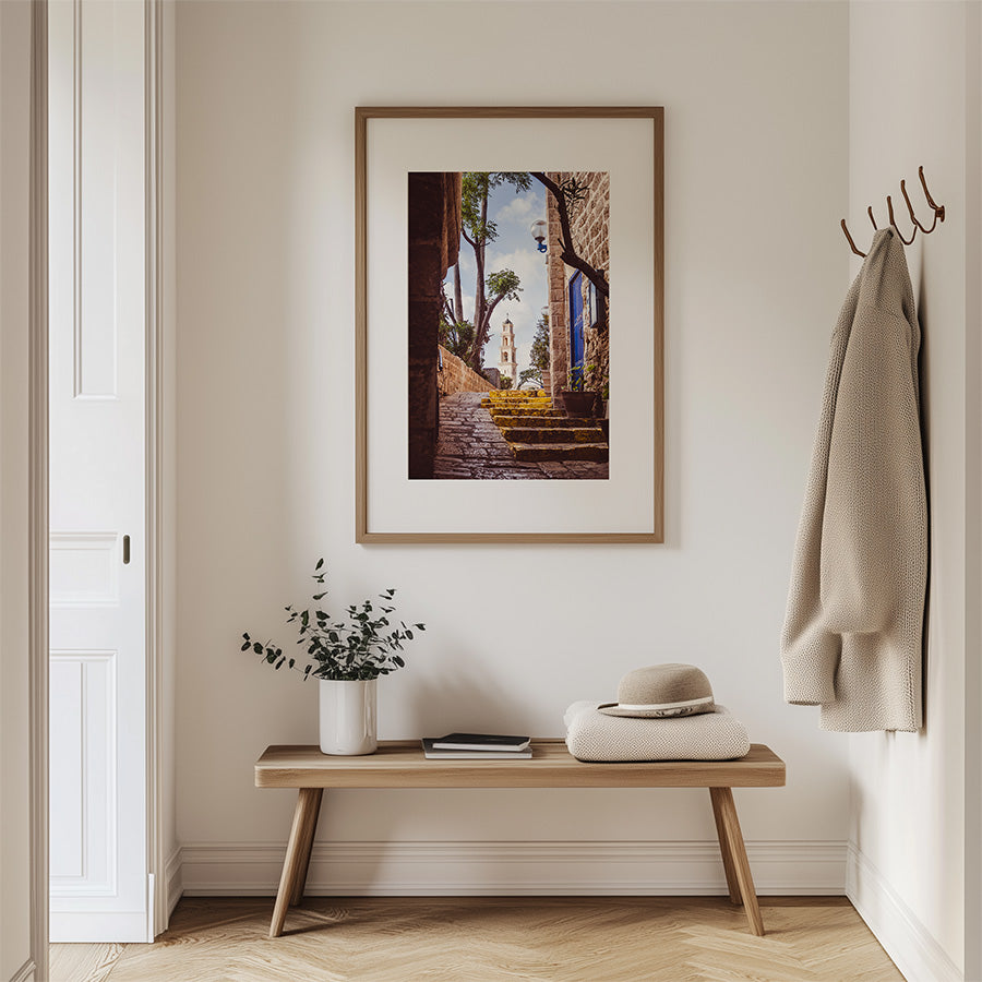 Tel Aviv wall art, Yaffo old city poster, Israel wall art, St. Peter's Church art, Christian heritage print, Tel Aviv fine art, Yafo photography print, Old city Israel poster, Fine art wall art Tel Aviv, Israel travel poster