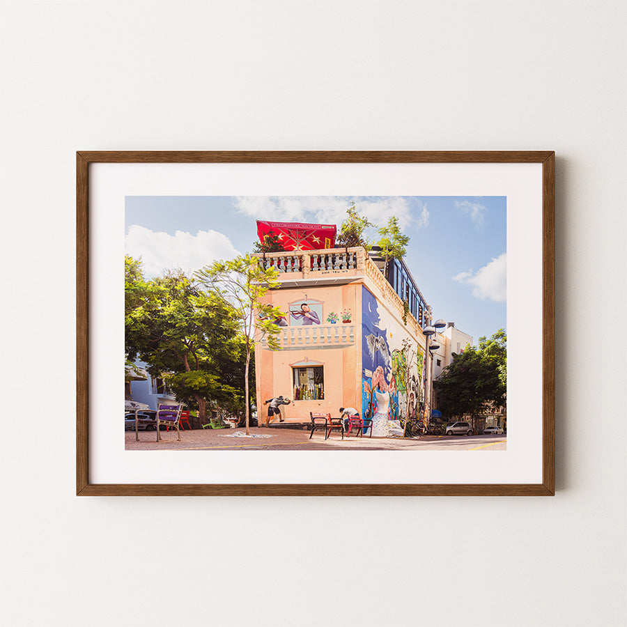 Tel Aviv wall art, Tel Aviv poster, Tel Aviv photography print, fine art photography Tel Aviv, urban wall art, cityscape wall art, Tel Aviv bar art, architectural photography print, exclusive fine art print, museum-quality photo print