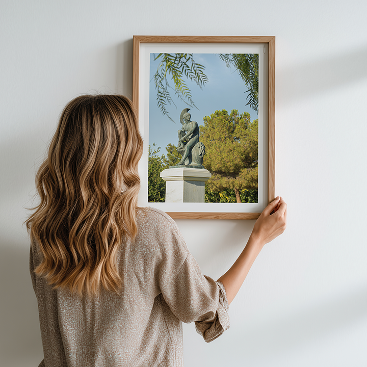 Theseus statue wall art, Greek mythology wall art, Athens wall art, Theseus statue print, Greek statue wall art, Athens fine art print, Greece wall art, Greece poster, Greek mythology print, Athens photography print, classical Greek art, Greek sculpture print, Mediterranean wall art, Greece photography print