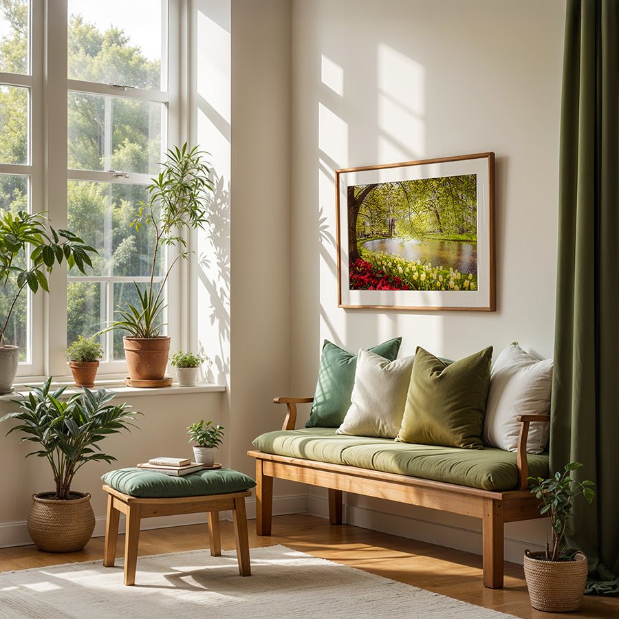 Keukenhof tulips print, tulip field wall art, Dutch flower photography, Holland poster, floral fine art print, spring bloom photo, Netherlands nature print, botanical landscape art, tulip season decor, flower field wall art