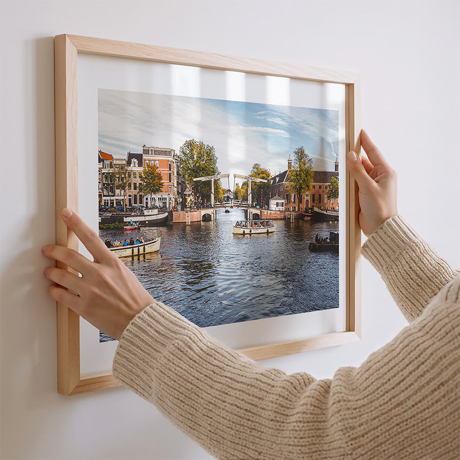 Walter Süskindbrug Amsterdam wall art, Amsterdam canal bridge print, Amsterdam canal photography, Dutch canal bridge poster, Amsterdam cityscape wall art, Amsterdam landmark print, historic Amsterdam bridge wall art, Amsterdam fine art photography, canal bridge Amsterdam poster, Amsterdam travel wall art