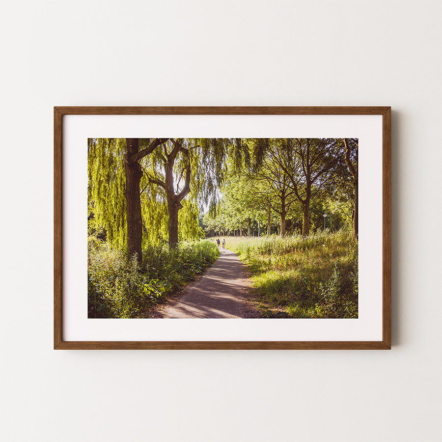 Amsterdam wall art, Westerpark poster, Amsterdam landscape print, Amsterdam fine art, forest photography print, Netherlands wall decor, urban nature photo, tranquil wall art, moody forest print, Amsterdam travel poster