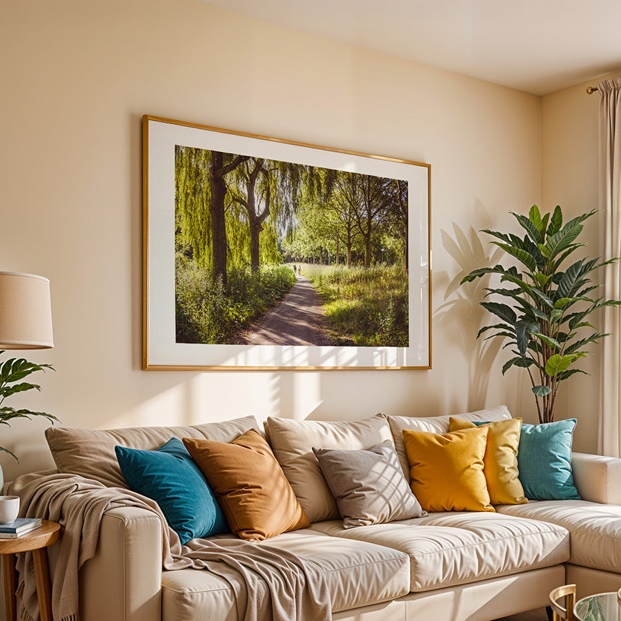 Amsterdam wall art, Westerpark poster, Amsterdam landscape print, Amsterdam fine art, forest photography print, Netherlands wall decor, urban nature photo, tranquil wall art, moody forest print, Amsterdam travel poster