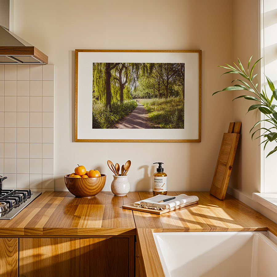 Amsterdam wall art, Westerpark poster, Amsterdam landscape print, Amsterdam fine art, forest photography print, Netherlands wall decor, urban nature photo, tranquil wall art, moody forest print, Amsterdam travel poster