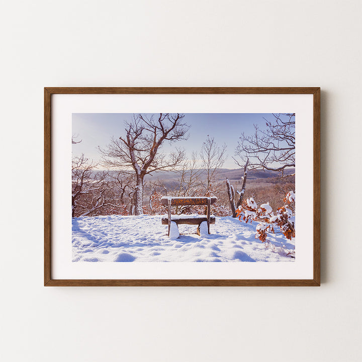 Germany wall art, Harz Mountains print, winter landscape poster, Blankenburg photo, snowy forest fine art, Germany travel photography, serene nature wall art, winter wonderland print, snowy trees artwork, fine art mountain photography