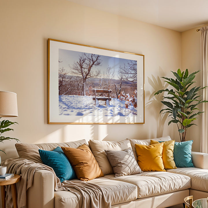 Germany wall art, Harz Mountains print, winter landscape poster, Blankenburg photo, snowy forest fine art, Germany travel photography, serene nature wall art, winter wonderland print, snowy trees artwork, fine art mountain photography