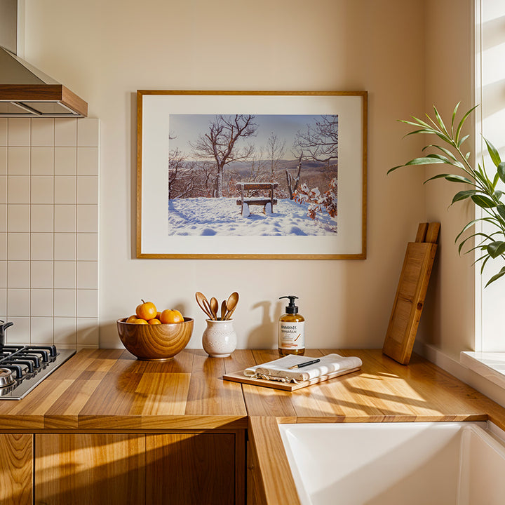 Germany wall art, Harz Mountains print, winter landscape poster, Blankenburg photo, snowy forest fine art, Germany travel photography, serene nature wall art, winter wonderland print, snowy trees artwork, fine art mountain photography