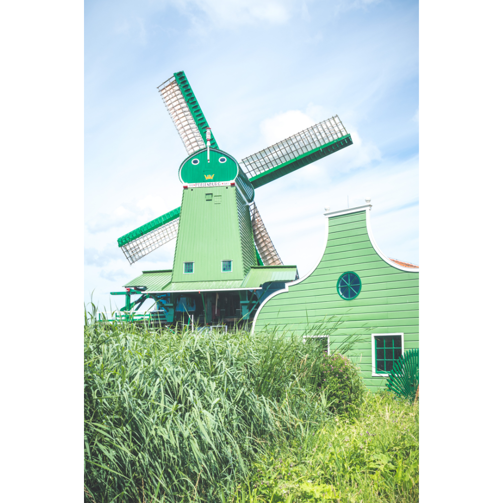 Zaanse Schans windmill wall art, Netherlands windmills photography, Dutch heritage print, fine art windmill poster, archival photo print, sustainable wall decor, museum-quality art print, travel photography Netherlands, green windmill print, eco-friendly fine art