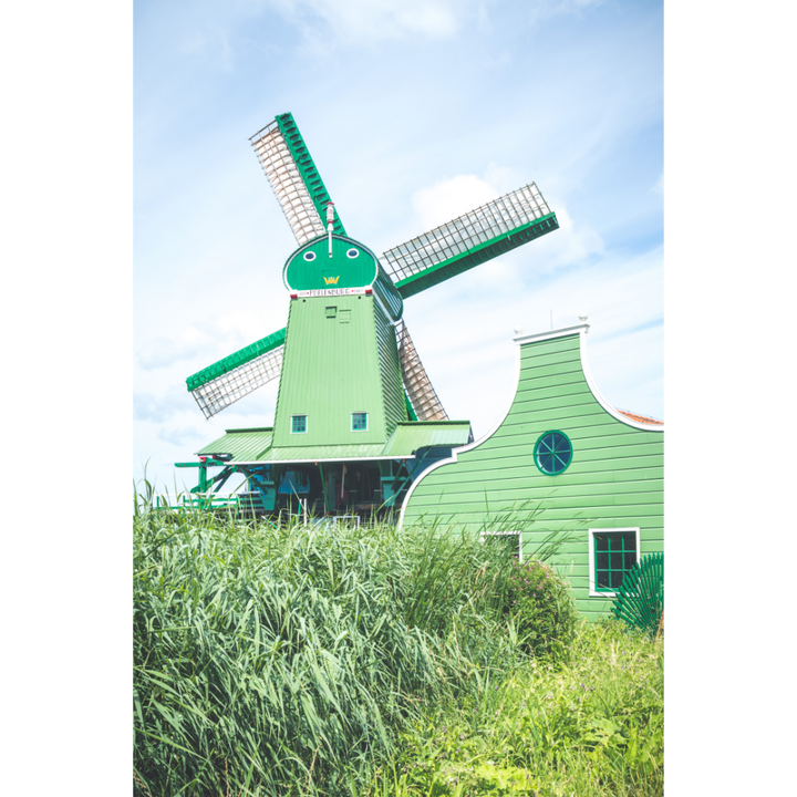 Zaanse Schans windmill wall art, Netherlands windmills photography, Dutch heritage print, fine art windmill poster, archival photo print, sustainable wall decor, museum-quality art print, travel photography Netherlands, green windmill print, eco-friendly fine art