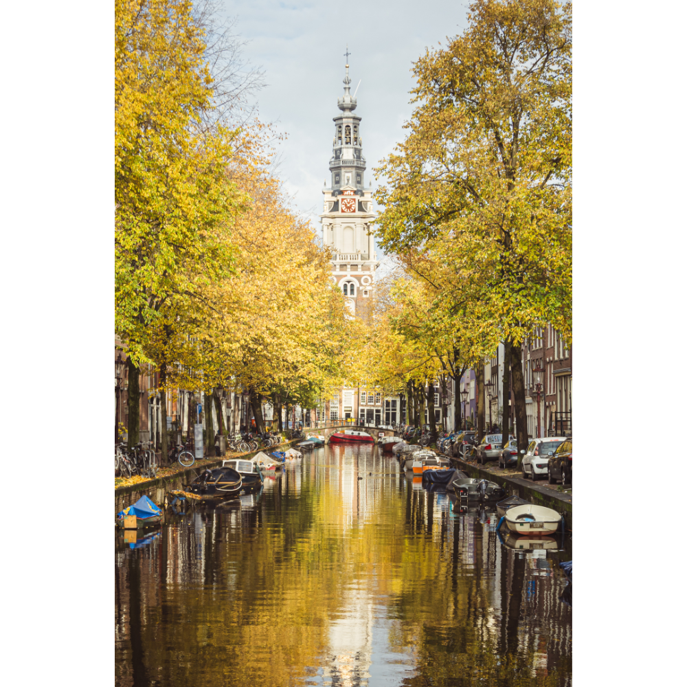 Zuiderkerk Amsterdam wall art, vertical Amsterdam poster, Amsterdam church print, Zuiderkerk photo print, fine art photography Amsterdam, canal view Amsterdam print, iconic Amsterdam architecture, Dutch church photo art, Amsterdam fine art print, Zuiderkerk vertical wall art